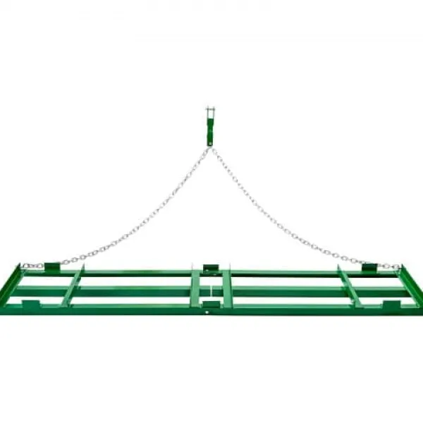 Hot Slæbeharve, 243,5x50x10 cm, Heavy Duty, Plæneafretter, Metal Haveværktøj