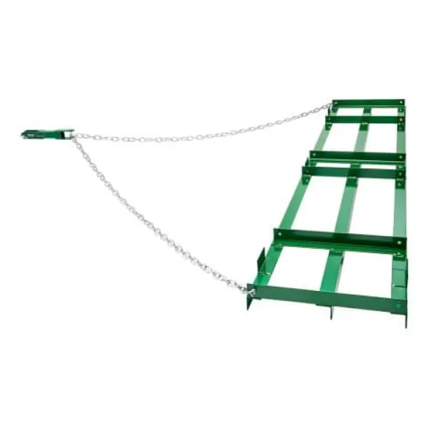 Hot Slæbeharve, 243,5x50x10 cm, Heavy Duty, Plæneafretter, Metal Haveværktøj