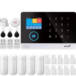 Hjemmealarmsystemer^Smart Alarm System, Multi-Channel Alerts, Nem Installation,EU-stik, F