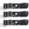 Sensorer Til Sikkerhedssystemer^Smart Car Infrared Reflection Tracking Sensor Module - 3st (svart/vit linjedetektion, 1-kanal)