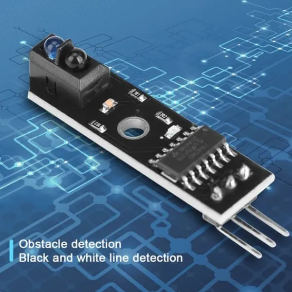 Sensorer Til Sikkerhedssystemer^Smart Car Infrared Reflection Tracking Sensor Module - 3st (svart/vit linjedetektion, 1-kanal)