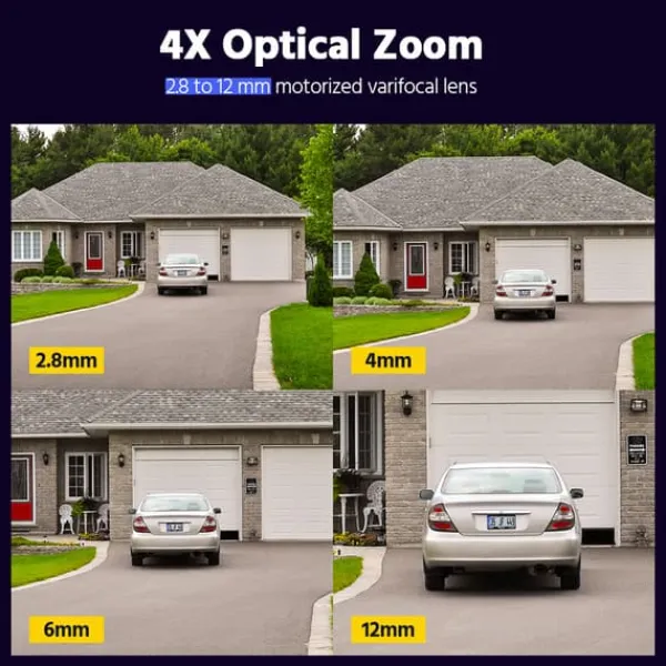 Clearance Smart Dual Light Varifocal Bullet Kamera, 4K Opløsning, Bevægelsesregistrering Sikkerhedsmonitorer & Videokameraer