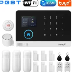 Hjemmealarmsystemer^Smart Home Alarm System, Trådløs Forbindelse, Kompatibel med Smart Life,EU stik, D-2G