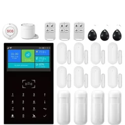 Outlet Smart Home Alarm System, Trådløs Kontrol, Multi-Zone Dækning,E-2G, EU stik Hjemmealarmsystemer