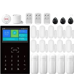 Clearance Smart Home Alarm System, Trådløs Kontrol, Multi-Zone Dækning,F-2G, EU stik Hjemmealarmsystemer