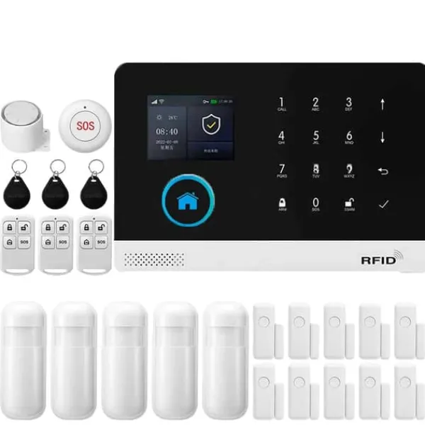 Hjemmealarmsystemer^Smart Home Alarm System, Trådløs Kontrol, Multi-Sensor Understøttelse,4G-F-EU
