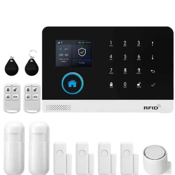 Hjemmealarmsystemer^Smart Home Alarm System, Trådløs Kontrol, Multi-Sensor Understøttelse,4G-C-EU