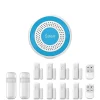Hjemmealarmsystemer^Smart Home Alarm System, Trådløs Forbindelse, App-Styret,WiFi Alarm Kit H, EU Stik