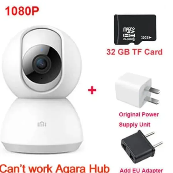 Discount Smart Home Hub, Styring med Stemmen, Automatiseringsfunktioner,1080P tilføj 32G Sikkerhedsmonitorer & Videokameraer