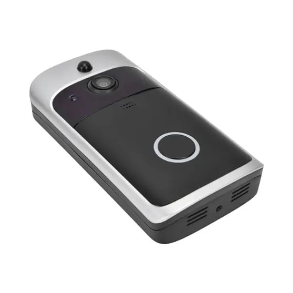 Sikkerhedsmonitorer & Videokameraer^Smart WiFi-videodørklokke - nem installation, 720P nattesyn, trådløs bevægelsesdetektion - perfekt til hjemmesikkerhed