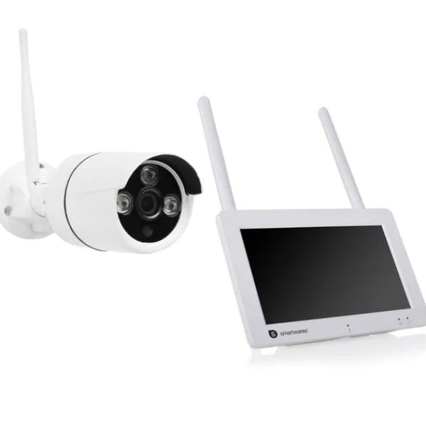 Sale Smartwares Trådlös övervakningskamera 1080p 7 skärm + app Sikkerhedsmonitorer & Videokameraer