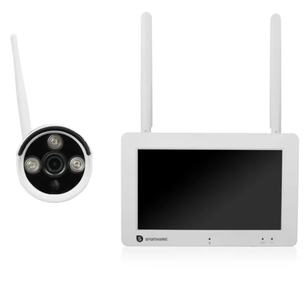 Sale Smartwares Trådlös övervakningskamera 1080p 7 skärm + app Sikkerhedsmonitorer & Videokameraer