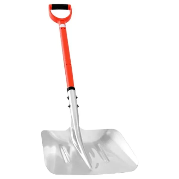 Sneskovl - Snerydningsskovl - Bredde 35 cm - Aluminium - D-formet håndtag - Letvægt - Stor kapacitet - Til indkørsel, have, bil og camping Snerydning
