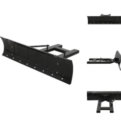 Snerydning^Sneskovle - Living sneplov til gaffeltruck 150x38 cm sort