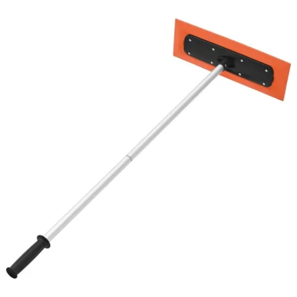 Snerydning^Sneskraber til biltag - Snetagskraber - Skaft 1,2 m - Ridsefrit skumblad 45 cm - Skridsikkert håndtag - Letvægt - Til garagetag