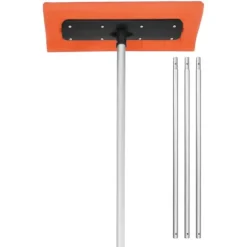 Snerydning^Snetagsrive - Tagskraber - Skumblad 45 cm - Teleskopskaft 2,25–5,62 m - Skridsikkert håndtag - Letvægts design - Til sne, blade og affald