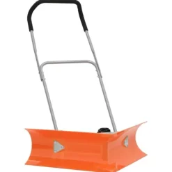 Snerydning^Snöplog med förlängningsbart handtag - Effektiv snöskottning | Färg: Orange | Storlek: 77x21 cm