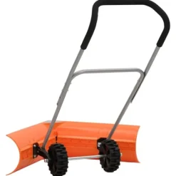 Snerydning^Snöplog med förlängningsbart handtag - Effektiv snöskottning | Färg: Orange | Storlek: 77x21 cm
