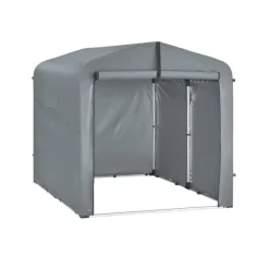 Skure, Garager & Carports^SoBuy Cykeltelt | Udendørs opbevaringstelt – Vandtæt telt til cykel, motorcykel & redskaber | Grå 159x219x165cm KLS11-L-DG