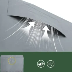 Skure, Garager & Carports^SoBuy Cykeltelt | Udendørs opbevaringstelt – Vandtæt telt til cykel, motorcykel & redskaber | Grå 159x219x165cm KLS11-L-DG