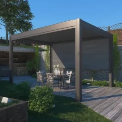 Buer, Spalier, Lysthuse Uden Tag^SOL PRO Bioklimaattinen pergola 5,8 X 2,96 m valmistettu alumiinista, automaattisesti säädettävällä katolla ja LED-valaistuksella – antrasiittiväri | CDON