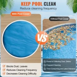 Discount Solafdækningspool 305 cm blå, 15 mil, PE-materiale Pool- & Spatilbehør