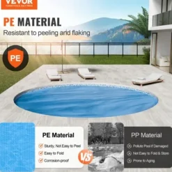 Discount Solafdækningspool 305 cm blå, 15 mil, PE-materiale Pool- & Spatilbehør