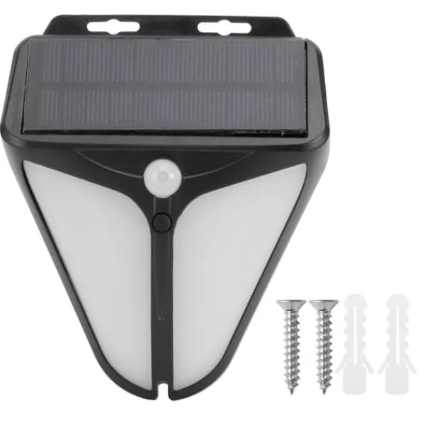 Discount Solar Alarm Lampe Vandtæt Menneskekrops Induktionslys til Udendørs Have Gård Lagerhegn Sikkerhedslamper