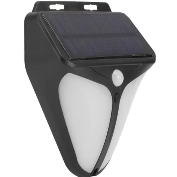 Discount Solar Alarm Lampe Vandtæt Menneskekrops Induktionslys til Udendørs Have Gård Lagerhegn Sikkerhedslamper