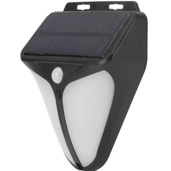 Discount Solar Alarm Lampe Vandtæt Menneskekrops Induktionslys til Udendørs Have Gård Lagerhegn Sikkerhedslamper