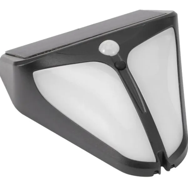 Discount Solar Alarm Lampe Vandtæt Menneskekrops Induktionslys til Udendørs Have Gård Lagerhegn Sikkerhedslamper