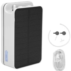 Best Solar Dampumpe Bærbar 2200mAh Stor Kapacitet Batteri Overopladningsbeskyttelse Luftpumpe Springvand & Damme