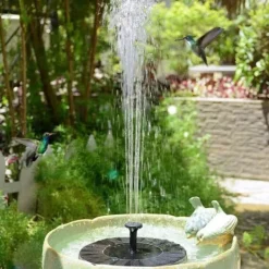 Sale Solar Fountain - Solar Powered Fountain til Fuglebad 16cm Springvand & Damme
