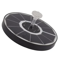 Hot Solar Fountain Light med 8 dyser 3,5W 900mAh Farverig Kraftfuld Solar Fuglebadefontæner til Fuglebad Have Gennemsigtigt mundstykke Springvand & Damme
