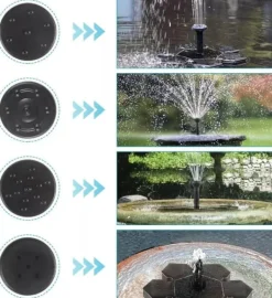 Outlet Solar fountain Solar powered Fountain vand springvand / Vandpumpe / Pumpe Springvand & Damme