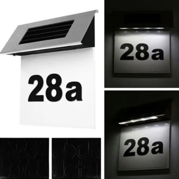 Hot SOLAR HJEM NUMMER TUTUMI GA1049B Adresseskilte & Husnumre