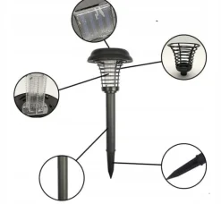 Hot SOLAR LAMPE INSEKTICIDMIDDEL 2-i-1 TIL MYG OG FLUGER DEKORATIV UV NoBzzz Insektmiddel & Dyreafvisende Middel