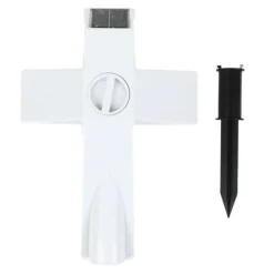 New Solar LED Cross Lights til Graveside Memorial - Have Grave Marker Decor Havedekorationer