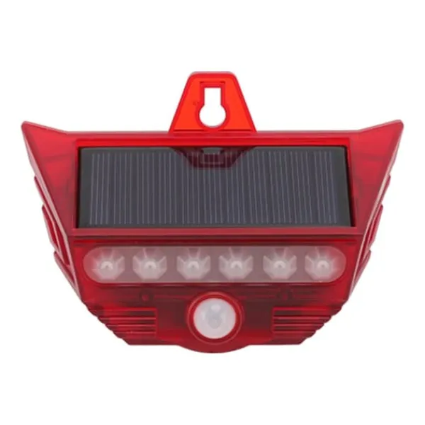 Sikkerhedslamper^Solar Motion Sensor Alarm Sirene med fjernbetjening til udendørs gårdhave