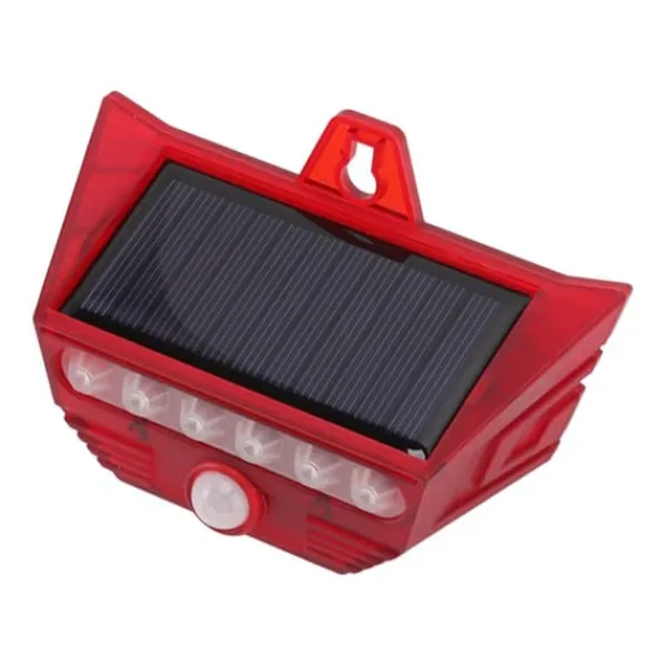 Sikkerhedslamper^Solar Motion Sensor Alarm Sirene med fjernbetjening til udendørs gårdhave