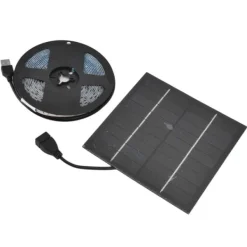 Havedekorationer^Solar Plant Grow Light Strip Miljövänlig 5W LED Högt ljusflöde Främja tillväxt Solar LED Grow Light Strips 3 Meter / 3,3yd