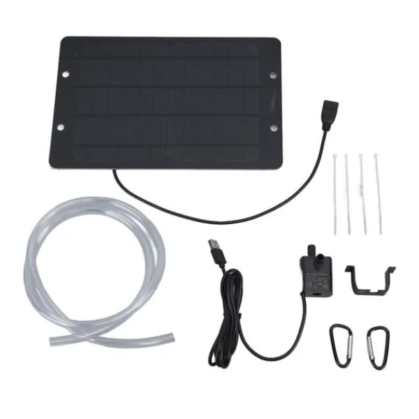 Springvand & Damme^Solar vand springvand pumpe sæt 6V 10W USB sol vand springvand vandpumpe til fuglebad have baggård pool