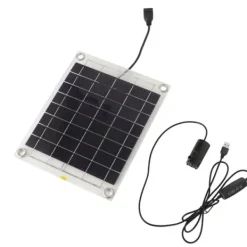 Solar vandpumpesæt med 10W dobbeltsidet monokrystallinsk silicium solpanel - 5V 3W lavstøjspumpe Springvand & Damme