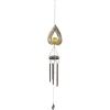 Vinddekoration^Solar Wind Chime Lys dekorativ udendørs terrasselampe jern kunst gave