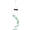 Best Solar Wind Chimes Ljuskänslig design Vattentät Automatisk drift Grön trollslända Form Färgskiftande ljus Vinddekoration