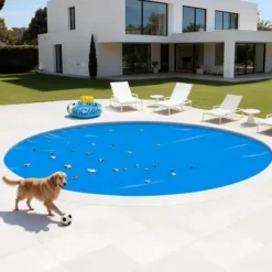 Hot Solardækken til pool, 457 cm rund, blå, PE-materiale Pool- & Spatilbehør