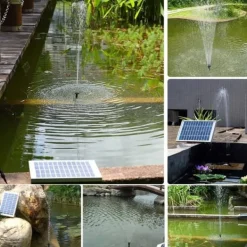 Outlet Solartankpumpe, 5W solenergi, 250 L/t flowrate, 60 cm sprøjtehøjde Springvand & Damme