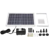 Sale Solbrønd Pumpe Sæt, Solpanel Strøm, Høj Flow Rate,sort Springvand & Damme