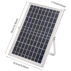 Sale Solcelle fontænepumpe til dam/pool/akvarium - Vandpumpe Sæt - 10 W - 24 V Børsteløs - Max 1000 l/t - Dyser Medfølger - Plast - Sort Springvand & Damme