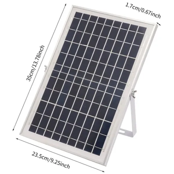 Sale Solcelle fontænepumpe til dam/pool/akvarium - Vandpumpe Sæt - 10 W - 24 V Børsteløs - Max 1000 l/t - Dyser Medfølger - Plast - Sort Springvand & Damme